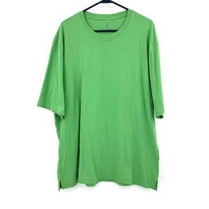 Bobby‎ Jones Size XL Short Sleeve Crew Neck T-Shirt Top Green 100% Cotton Golf